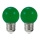 SETTI 2x LED-polttimo PARTY E27/0,5W/36V vihreä