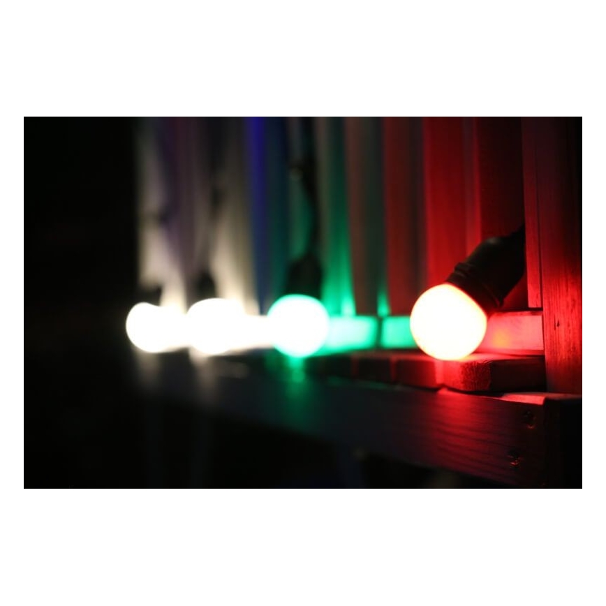 SETTI 2x LED-polttimo PARTY E27/0,5W/36V vihreä