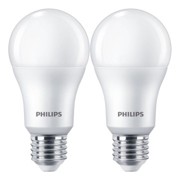SETTI 2x LED-polttimo Philips A67 E27/13W/230V 4000K