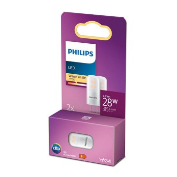 SETTI 2x LED-polttimo Philips G4/2,7W/12V 2700K