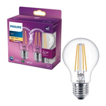 SETTI 2x LED-polttimo VINTAGE Philips E27 / 7W / 230V 2700K