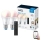 SETTI 2x LED RGBW Himmennettävä polttimo A60 E27/8,5W/230V 2200-6500K Wi-Fi + kauko-ohjaus - WiZ
