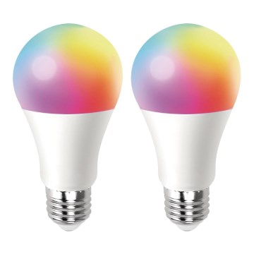 SETTI 2x LED RGBW Himmennettävä polttimo MESH Älykäs G45 E14/4,5W/230V 2700-6500K + kauko-ohjaus - Aigostar