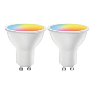 SETTI 2x LED RGBW Himmennettävä polttimo MESH Älykäs GU10/6,5W/230V 2700-6500K - Aigostar