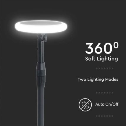 SETTI 2x LED Säädettävä aurinkokennolamppu GARDEN LED/3W/5V 42-80 cm 4000K IP65