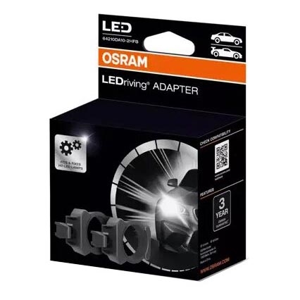 SETTI 2x LEDriving Adapteri lampun kanta - Osram