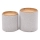 SETTI 2x Tabouret AVIKO halkaisija 38/45 cm harmaa/beige