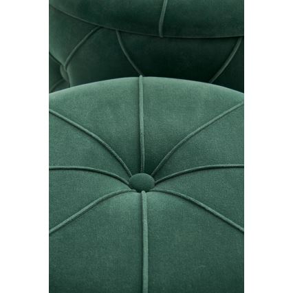 SETTI 2x Tabouret POLLY halkaisija 40/44 cm vihreä/kulta
