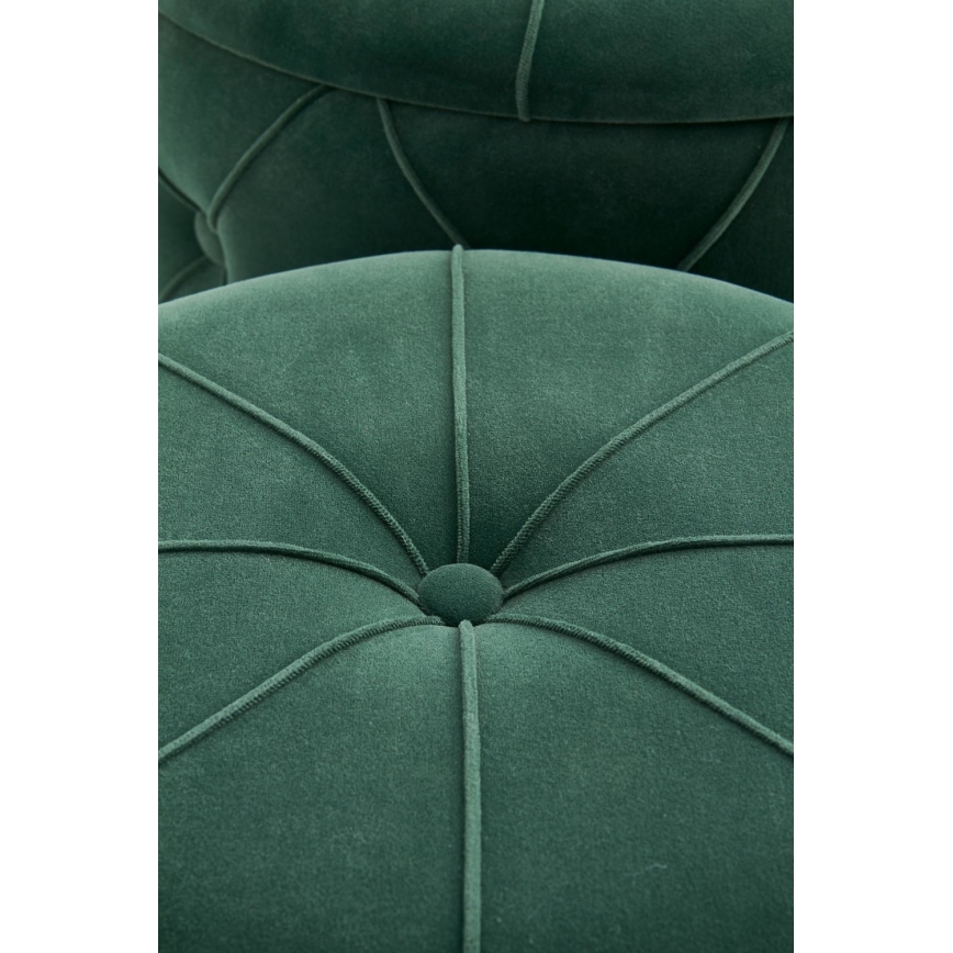 SETTI 2x Tabouret POLLY halkaisija 40/44 cm vihreä/kulta
