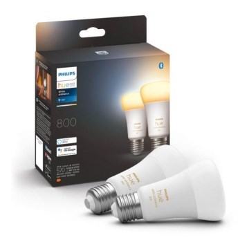 SETTI 2xLED Himmennettävä polttimo Philips Hue WHITE AMBIANCE E27/6W/230V 2200-6500K