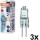 Setti 3 kpl uunilamppuja HALOSTAR G4/20W/12V 2700K - Osram