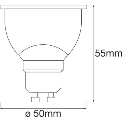 SETTI 3x Himmennettävä LED-polttimo SMART+ GU10/5W/230V 2700K-6500K Wi-Fi - Ledvance