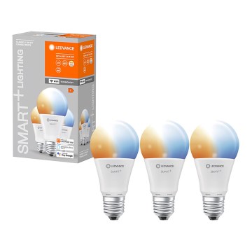 SETTI 3x Himmennettevä LED-polttimo SMART+ E27/14W/230V 2700K-6500K Wi-Fi - Ledvance