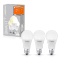 SETTI 3x Himmennettevä LED-polttimo SMART+ E27/9W/230V 2700K Wi-Fi - Ledvance