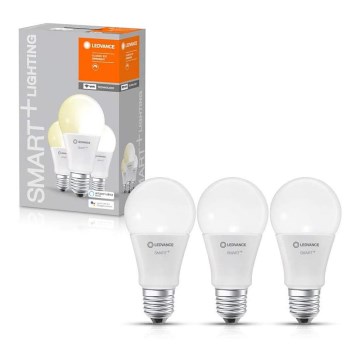SETTI 3x Himmennettevä LED-polttimo SMART+ E27/9W/230V 2700K Wi-Fi - Ledvance