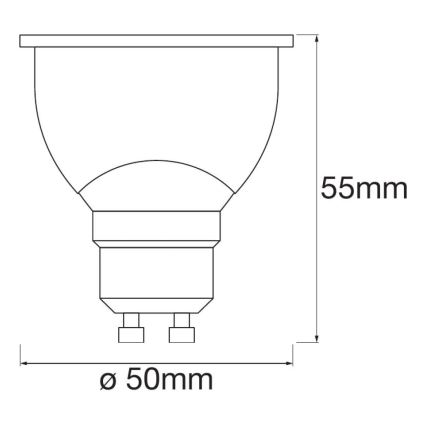 SETTI 3x Himmennettevä LED-polttimo SMART+ GU10/5W/230V 2700K Wi-Fi - Ledvance
