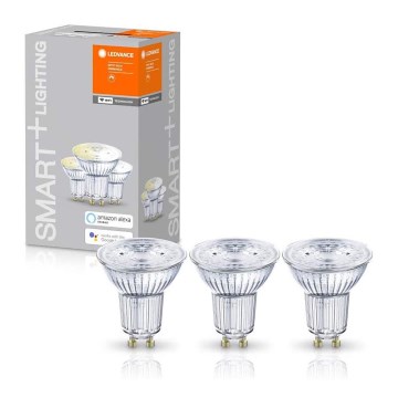SETTI 3x Himmennettevä LED-polttimo SMART+ GU10/5W/230V 2700K Wi-Fi - Ledvance