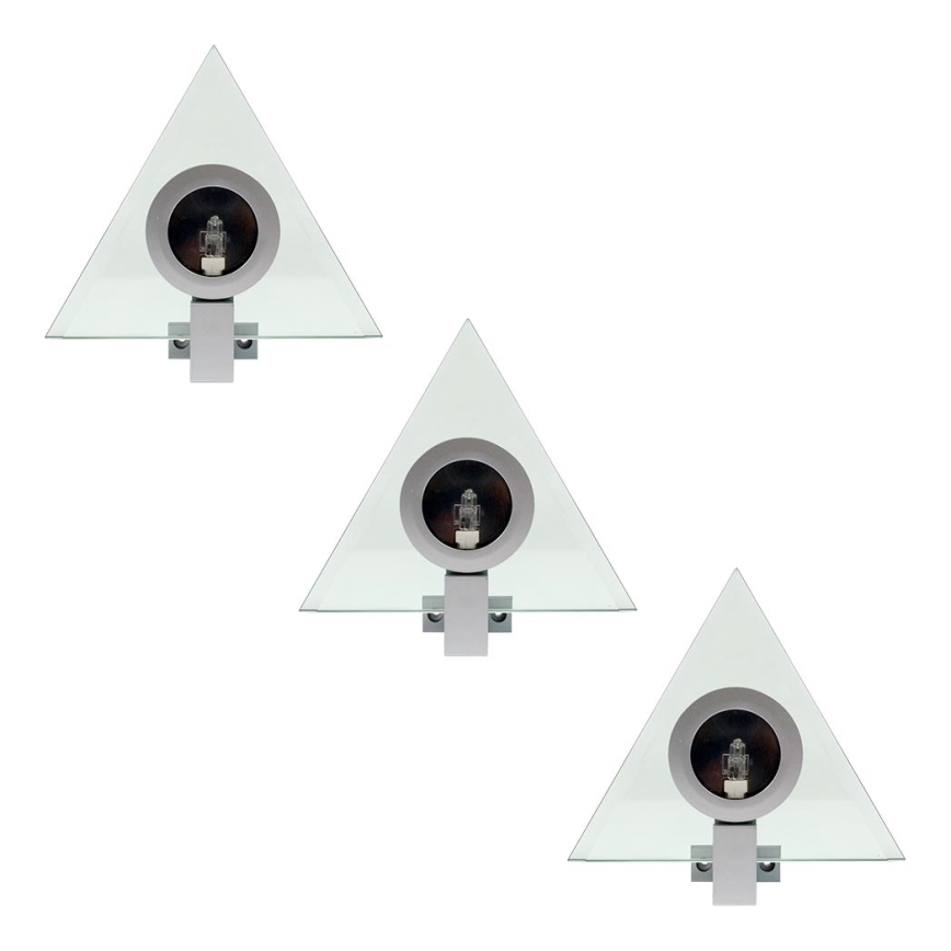 SETTI 3x Kohdevalo PYRAMID 3xG4/20W/230V/12V
