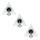 SETTI 3x Kohdevalo PYRAMID 3xG4/20W/230V/12V