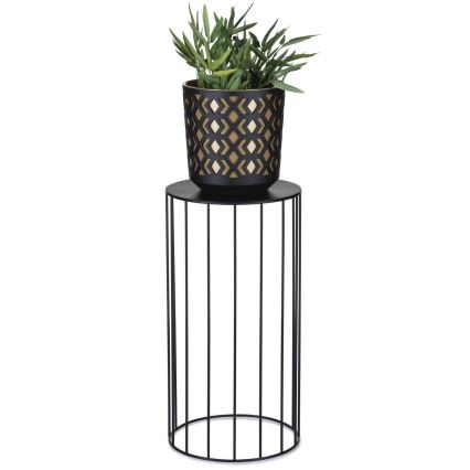 SETTI 3x Kukkateline LOFT musta