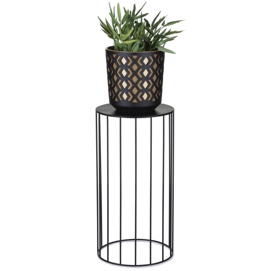 SETTI 3x Kukkateline LOFT musta