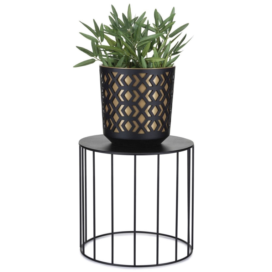SETTI 3x Kukkateline LOFT musta