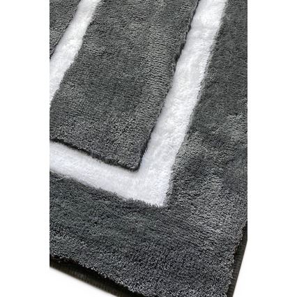 SETTI 3x Kylpyhuonematto 60/60/100 cm antrasiitti