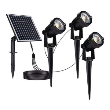 SETTI 3x LED aurinkokennolamppu ulkokäyttöön 3xLED/1,2W/3,7V IP65 3000K