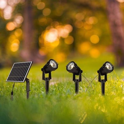 SETTI 3x LED aurinkokennolamppu ulkokäyttöön 3xLED/1,2W/3,7V IP65 3000K