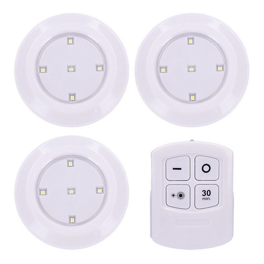 SETTI 3x LED Himmennysvalo kaukosäätimellä LED/3xAAA