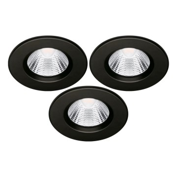 SETTI 3x LED Kylpyhuoneen upotettava valo LED/5,5W/230V 2700K IP65 musta