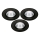 SETTI 3x LED Kylpyhuoneen upotettava valo LED/5,5W/230V 2700K IP65 musta