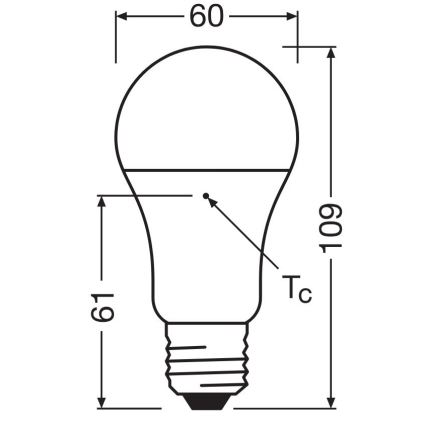 SETTI 3x LED-polttimo A60 E27/10W/230V 4000K