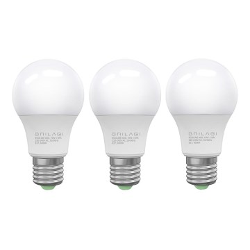 SETTI 3x LED-polttimo ECOLINE A60 E27/10W/230V 6500K - Brilagi