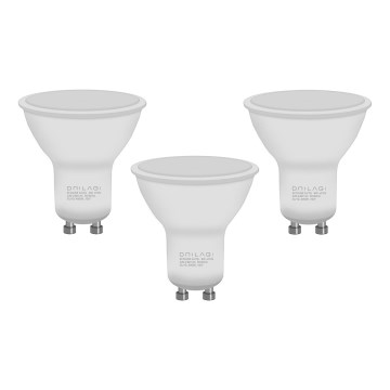 SETTI 3x LED-polttimo ECOLINE GU10/6W/230V 4000K - Brilagi