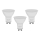 SETTI 3x LED-polttimo ECOLINE GU10/6W/230V 4000K - Brilagi
