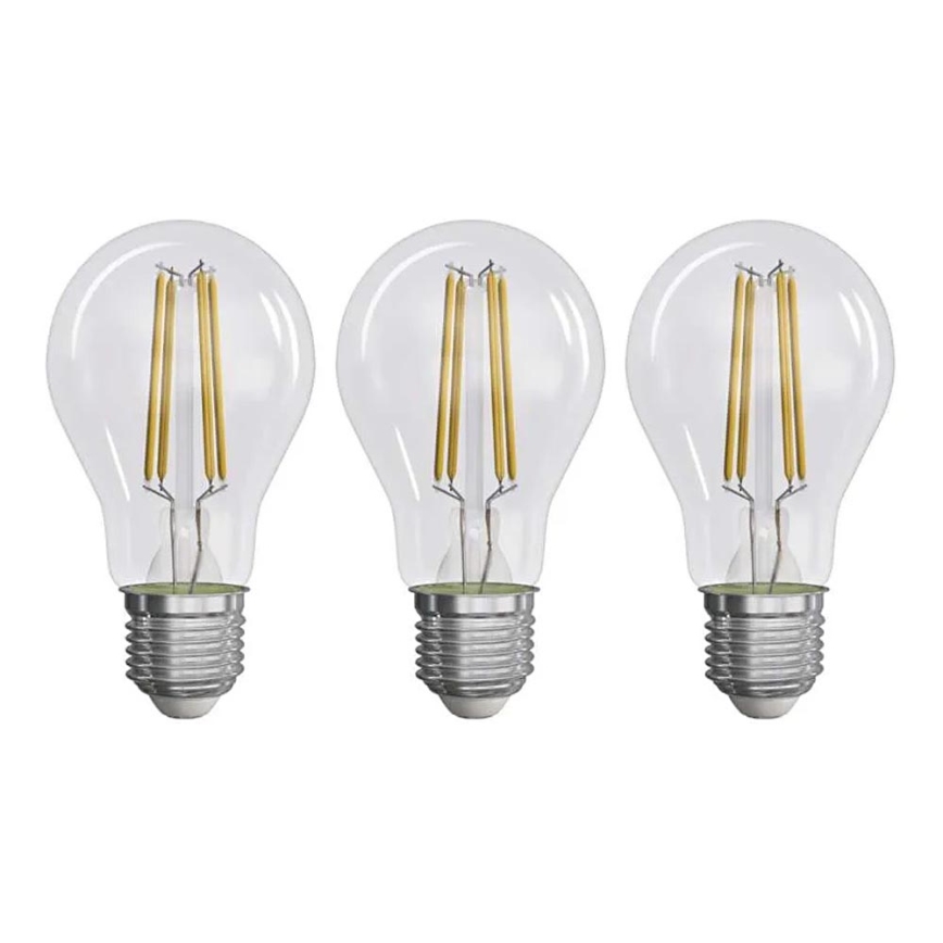 SETTI 3x LED-polttimo FILAMENT A60 E27/3,8W/230V 2700K Energialuokka A