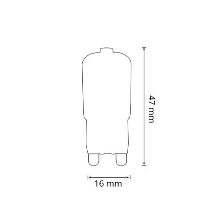 SETTI 3x LED-polttimo G9/2,5W/230V 3000K
