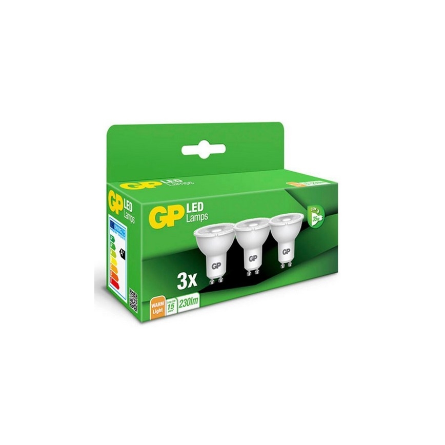 SETTI 3x LED-polttimo GU10/3,1W/230V 2700K - GP