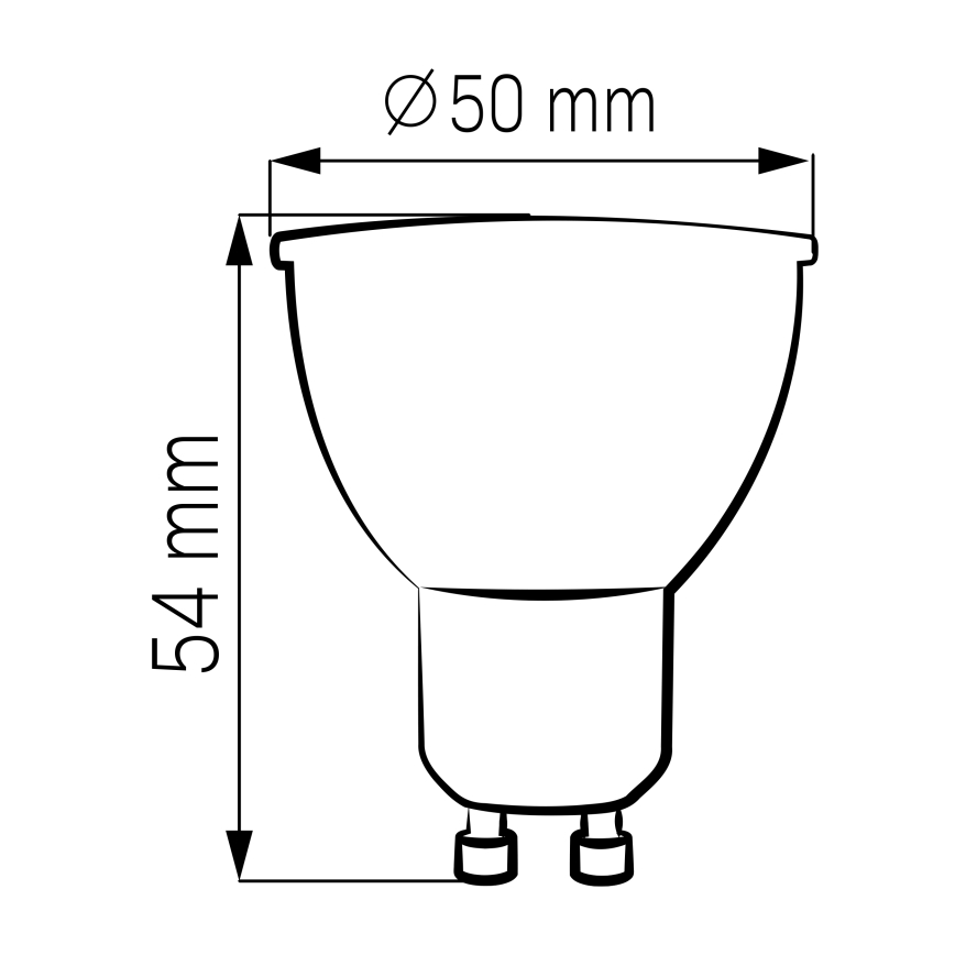 SETTI 3x LED-polttimo GU10/4,5W/230V 4000K