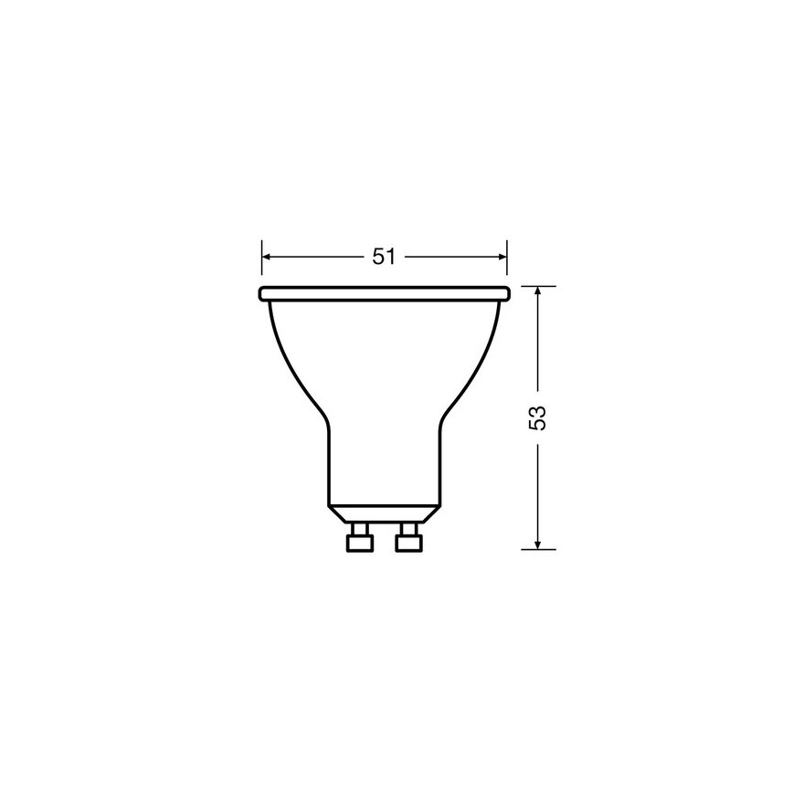 SETTI 3x LED-polttimo PAR16 GU10/2,6W/230V 2700K - Osram