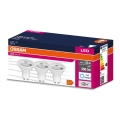 SETTI 3x LED-polttimo PAR16 GU10/4,5W/230V 6500K 120° - Osram