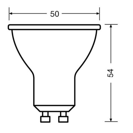SETTI 3x LED-polttimo PAR16 GU10/6,9W/230V 2700K 36° - Osram