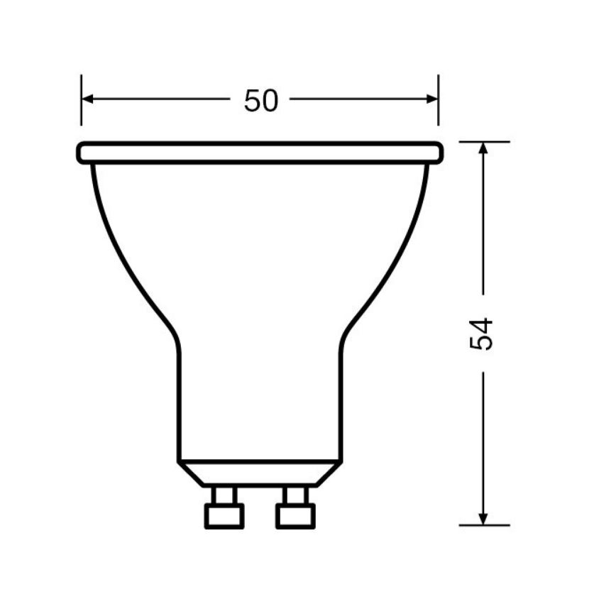 SETTI 3x LED-polttimo PAR16 GU10/6,9W/230V 2700K 36° - Osram