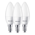 SETTI 3x LED-polttimo Philips B35 E14/5,5W/230V