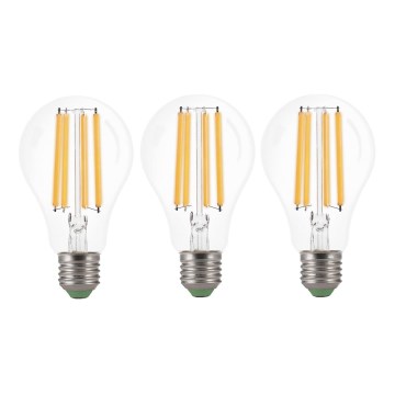 SETTI 3x LED-polttimo VINTAGE A60 E27/9W/230V 3000K - Brilagi