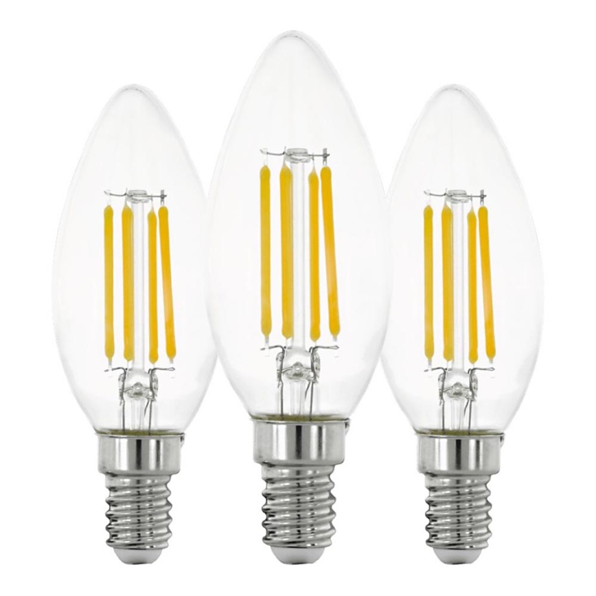 SETTI 3x LED-polttimo VINTAGE C35 E14/7W/230V 2700K - Eglo 110304