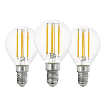 SETTI 3x LED-polttimo VINTAGE P45 E14/7W/230V 2700K - Eglo 110303