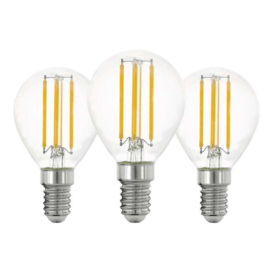 SETTI 3x LED-polttimo VINTAGE P45 E14/7W/230V 2700K - Eglo 110303