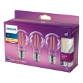 SETTI 3x LED-polttimo VINTAGE Philips A60 E27/7W/230V 2700K